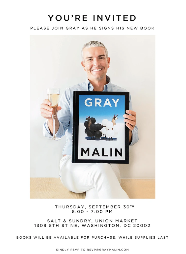 The List Are You On It | MARK YOUR CALENDAR: Gray Malin Book Signing